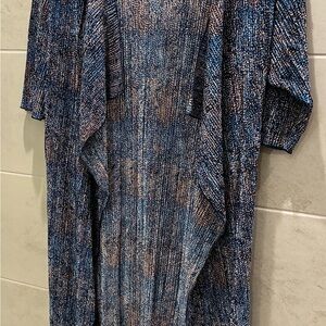 Lularoe Shirley Women's Kimono Open Front Duster Blue Size Medium